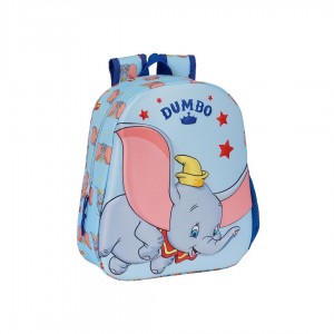Safta Dumbo 3D School Bag Backpack Kindergarten in Light Blue color
