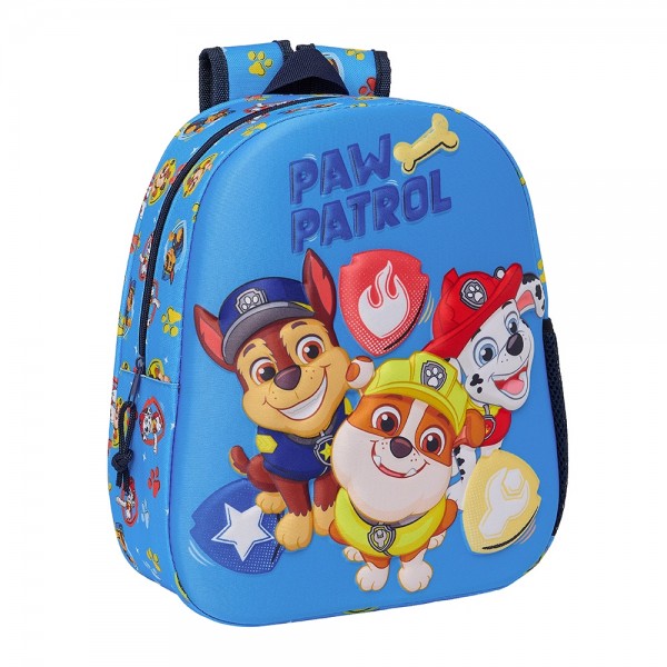 Child Bag Paw Patrol Blue 27 X 33 X 10 Cm 3d