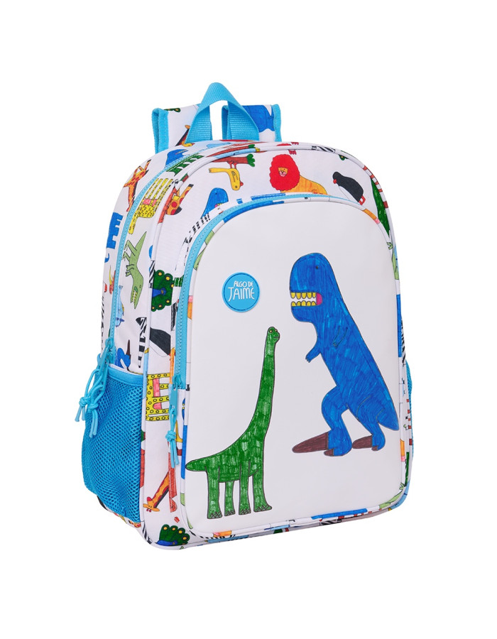 School Bag Algo De Jaime White 33 X 42 X 14 Cm