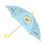 Kids Curved Handle Umbrella with Diameter 86cm Light Blue