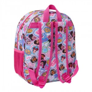 Barbie School Bag Pink Fuchsia 22 X 27 X 10 Cm 3D