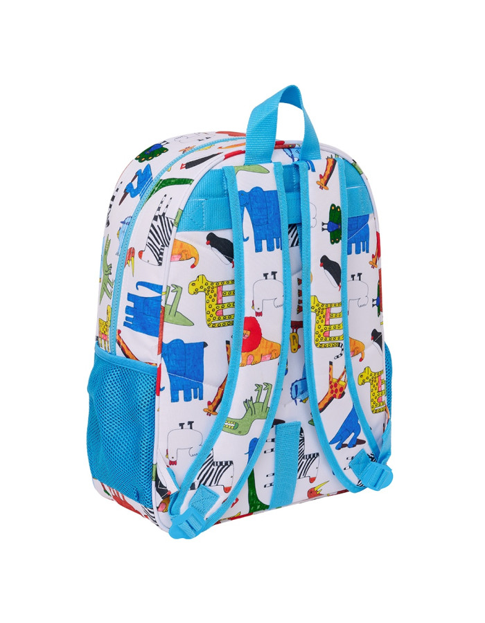 School Bag Algo De Jaime White 33 X 42 X 14 Cm