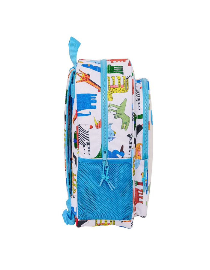 School Bag Algo De Jaime White 33 X 42 X 14 Cm