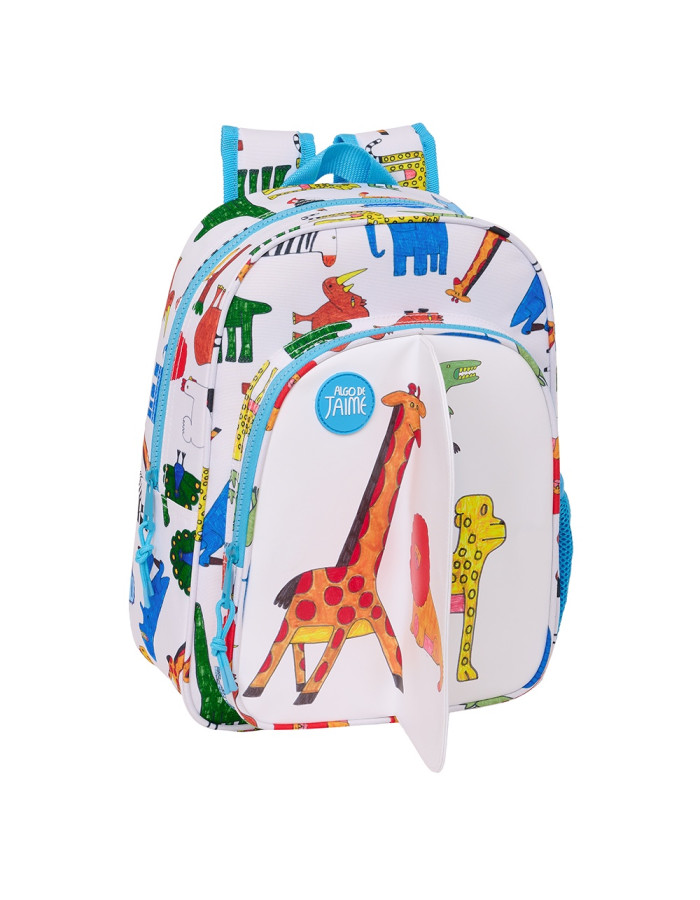 School Bag Algo De Jaime White 33 X 42 X 14 Cm