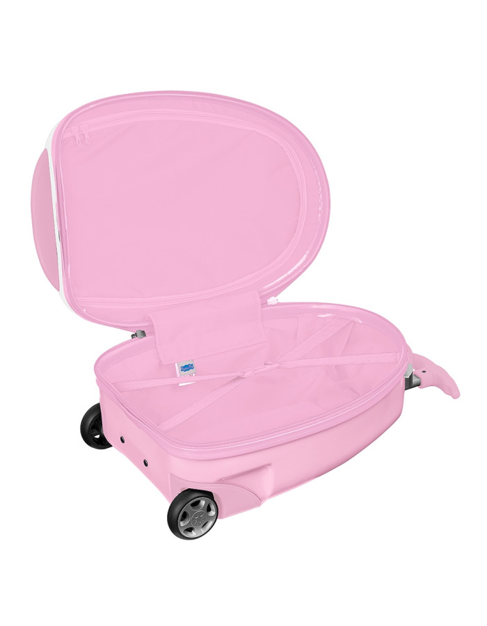 Peppa Pig Childrens Cabin Travel Suitcase Pink with 4 Wheels Height 43cm