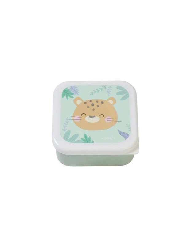 Saro Saro Lion Kids Set Lunch Plastic Box Green