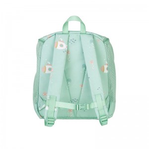 Saro School Bag Backpack Elementary, Elementary Beige with Water Bottle Holder