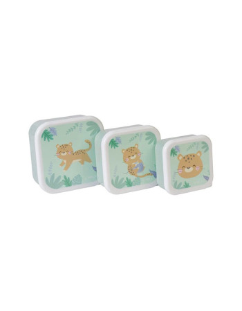 Saro Saro Lion Kids Set Lunch Plastic Box Green