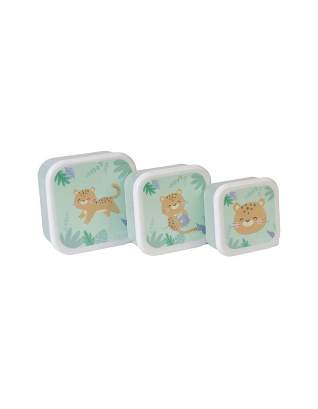 Saro Saro Lion Kids Set Lunch Plastic Box Green