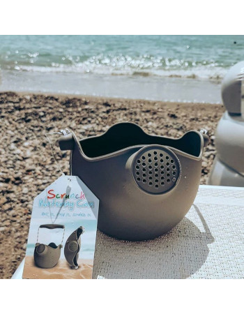 Scrunch Silicone Beach Watering Can Green