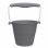 Anthracite Grey recyclable silicone bucket