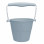 Light blue recyclable silicone bucket