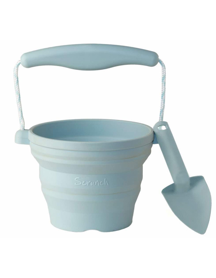 Scrunch Σετ Πτυσσόμενο κουβαδάκι με φτυαράκι Duck Egg Blue Scrunch Σετ Πτυσσόμενο κουβαδάκι με φτυαράκι Duck Egg Blue