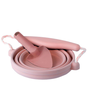 Σετ Πτυσσόμενο κουβαδάκι με φτυαράκι ''Dusty Rose''
