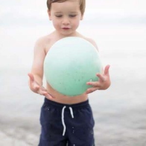 Scrunch Beach Ball in Green Color 