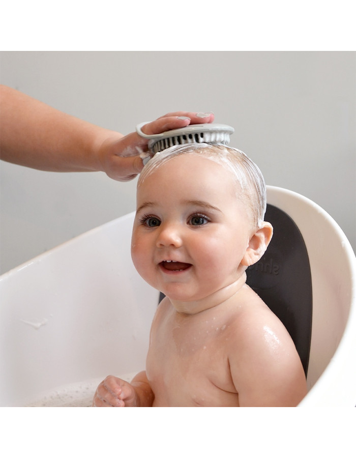 Shnuggle Αντιβακτηριδιακή βούρτσα μπάνιου από σιλικόνη Γκρι Shnuggle Αντιβακτηριδιακή βούρτσα μπάνιου από σιλικόνη Γκρι