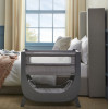 Shnuggle Cradle Lite with Mattress and Side Opening Gray