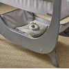 Shnuggle Cradle Lite with Mattress and Side Opening Gray