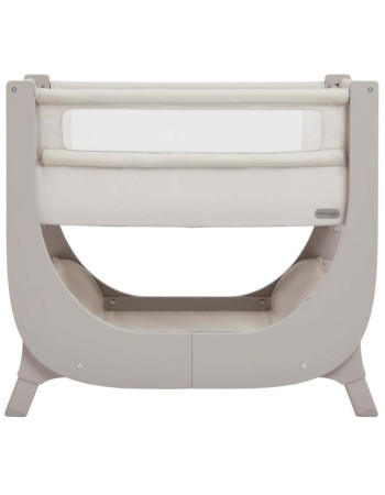 Shnuggle Cradle Lite with Mattress and Side Opening Gray