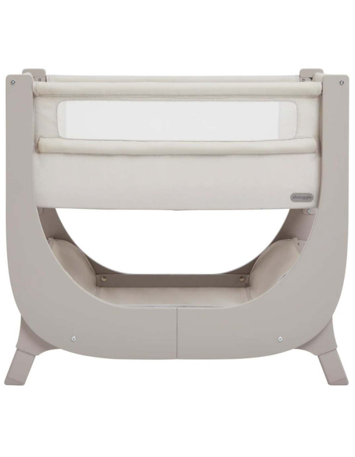 Shnuggle Cradle Lite with Mattress and Side Opening Gray