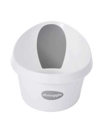 Shnuggle Toddler Bath Λευκό Γκρί με τάπα