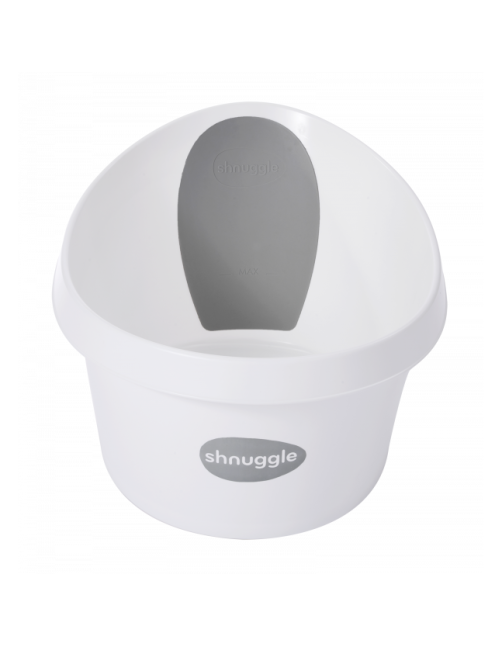 Shnuggle Toddler Bath Λευκό Γκρί με τάπα