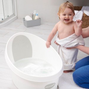 Shnuggle Toddler Bath Λευκό Γκρί με τάπα