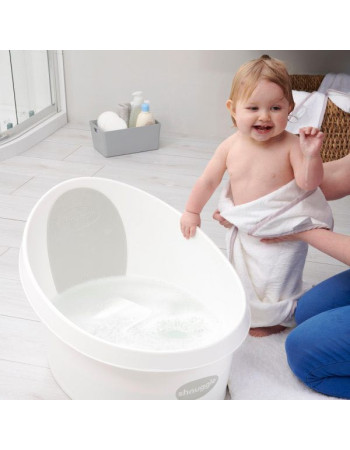 Shnuggle Toddler Bath Λευκό Γκρί με τάπα
