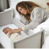 Shnuggle Cradle Lite with Mattress and Side Opening Gray