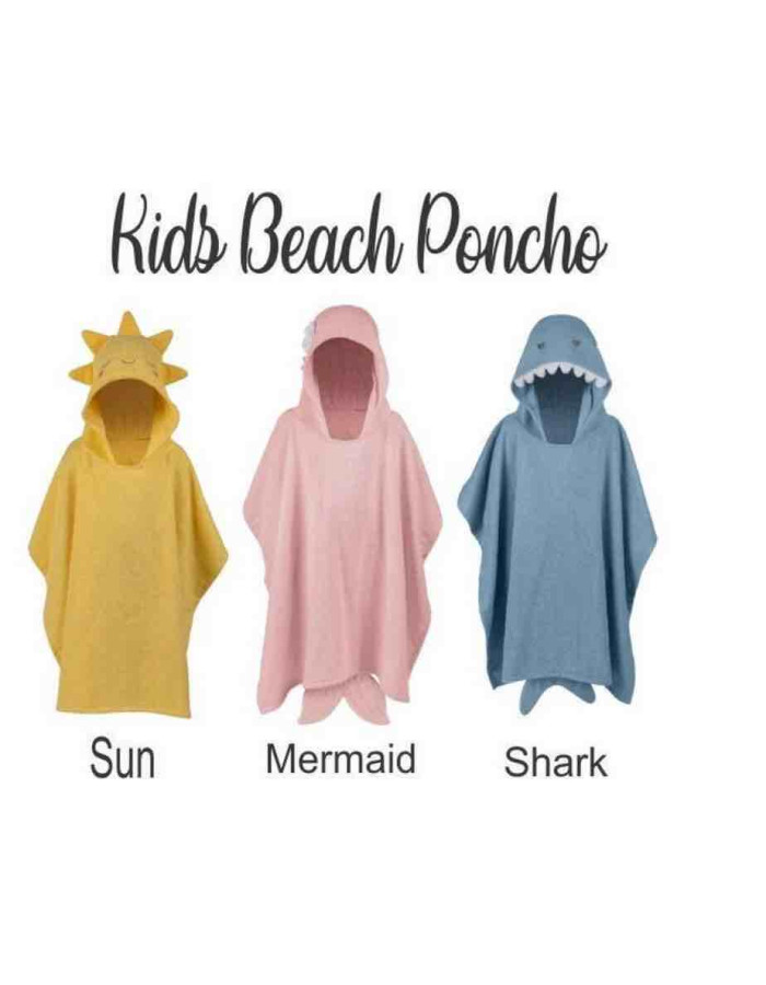 Beach Poncho - shark