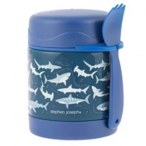 Insulated Food Container with Shark Fork Stephen Joseph