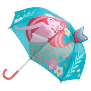 Stephen Joseph Kids Curved Handle Umbrella Turquoise