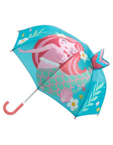 Stephen Joseph Kids Curved Handle Umbrella Turquoise