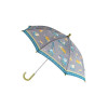 Stephen Joseph Kids Curved Handle Umbrella Constrution Gray