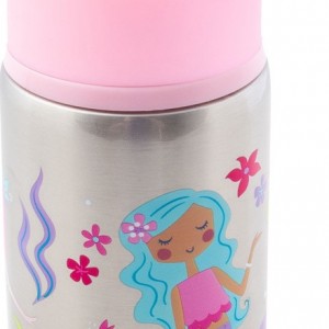Stephen Joseph Kids Stainless Steel Water Bottle with Straw Pink 532ml