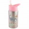 Flip Top Stainless Steel Bottles - pink Dino