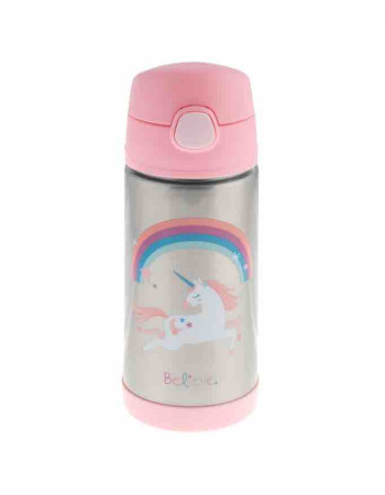 Stainless Steel Unicorn Thermos Bottle 350ml Stephen Joseph Double Wall Bottle 