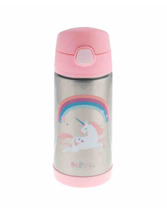 Stainless Steel Unicorn Thermos Bottle 350ml Stephen Joseph Double Wall Bottle