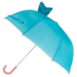 Stephen Joseph Kids Curved Handle Umbrella Turquoise