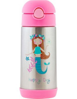 Stephen Joseph Kids Stainless Steel Thermos Water Bottle Pink 325ml