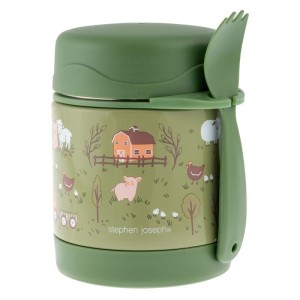 Kids' Food Thermos with Fork Farm Stephen Joseph
