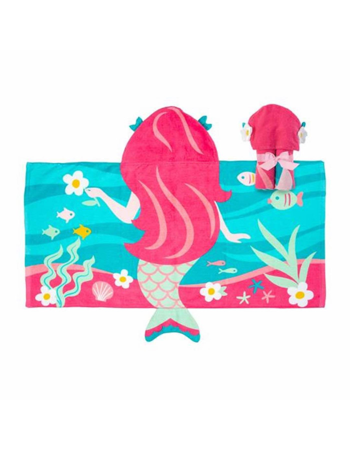 Stephen Joseph Hooded Towel Πετσέτα Θαλάσσης με κουκούλα Γοργόνα
