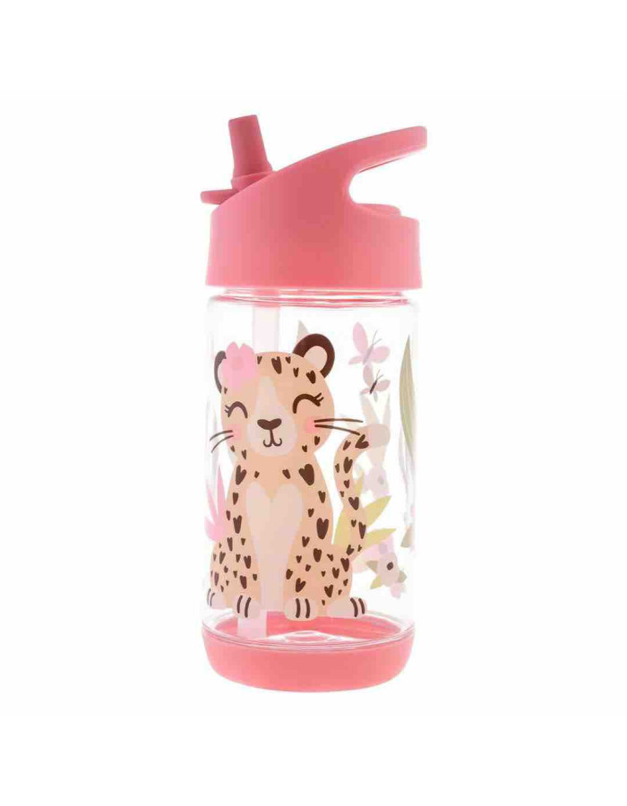 Stephen Joseph Flip Top Bottle Παγούρι Λεοπάρδαλη