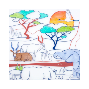 Σουπλά σιλικόνης για ζωγραφική Αφρικανική Σαβάνα