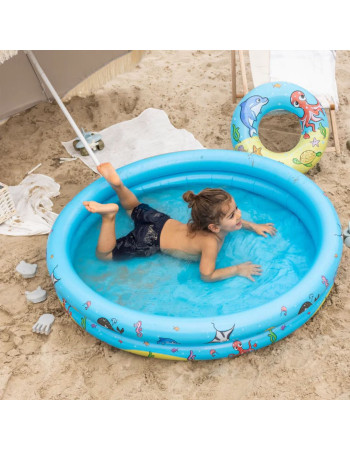 Swim Essentials: Σετ Φουσκωτή πισίνα Ø120εκ. με σωσίβιο και μπάλα