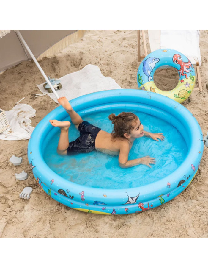 Swim Essentials: Σετ Φουσκωτή πισίνα Ø120εκ. με σωσίβιο και μπάλα