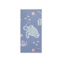 Blue Microfiber Towel 135 x 65 cm