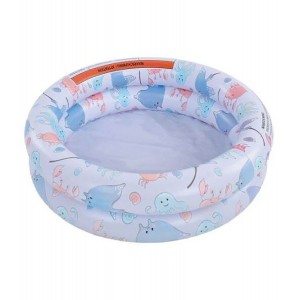 Swim Essentials: Φουσκωτή πισίνα Ø60εκ. με δύο αεροθαλάμους για μωρά από 0 μηνών - "Animals printed"
