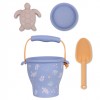 Swim Essentials Silicone Sand Toys Set Bucket Shovel Molds