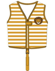 Swim Essentials: Σωσίβιο γιλέκο κολύμβησης με ιμάντα ασφαλείας για παιδιά 3-6 ετών "Lion"